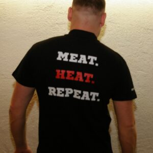 BBQ Farm Polo "MEAT.HEAT.REPEAT", suurus M