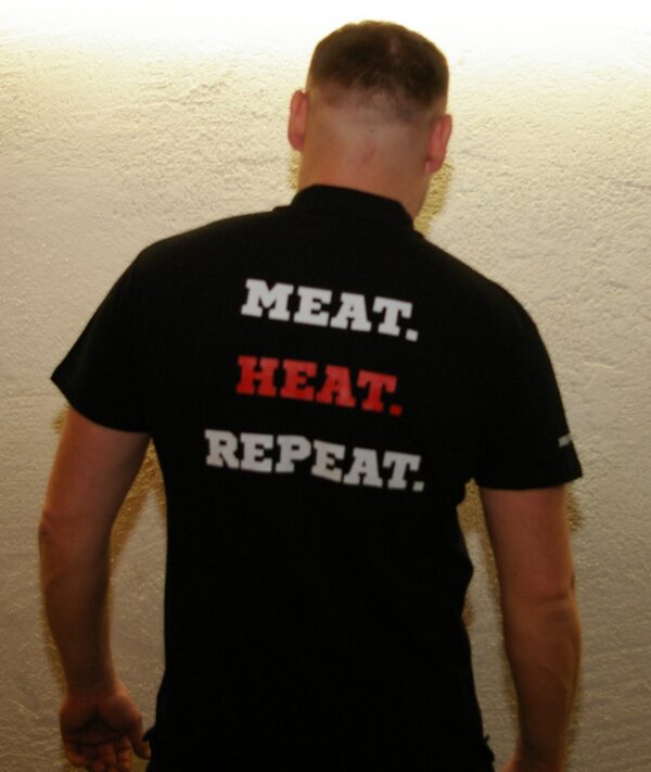 BBQ Farm Polo "MEAT.HEAT.REPEAT", suurus XL