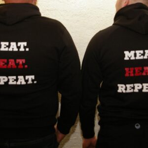 BBQ Farm pusa "MEAT.HEAT.REPEAT", suurus XL