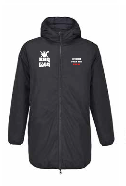 BBQ Farm pikk jope "MEAT.HEAT:REPEAT", suurus M